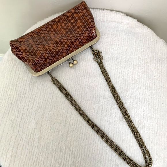 3-Way Use Handmade Genuine Embossed Leather Kisslock Clutch bag - Picture 11 of 16